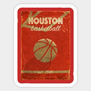 COVER SPORT - HOUSTON BASKETBALL EST 1946 Sticker